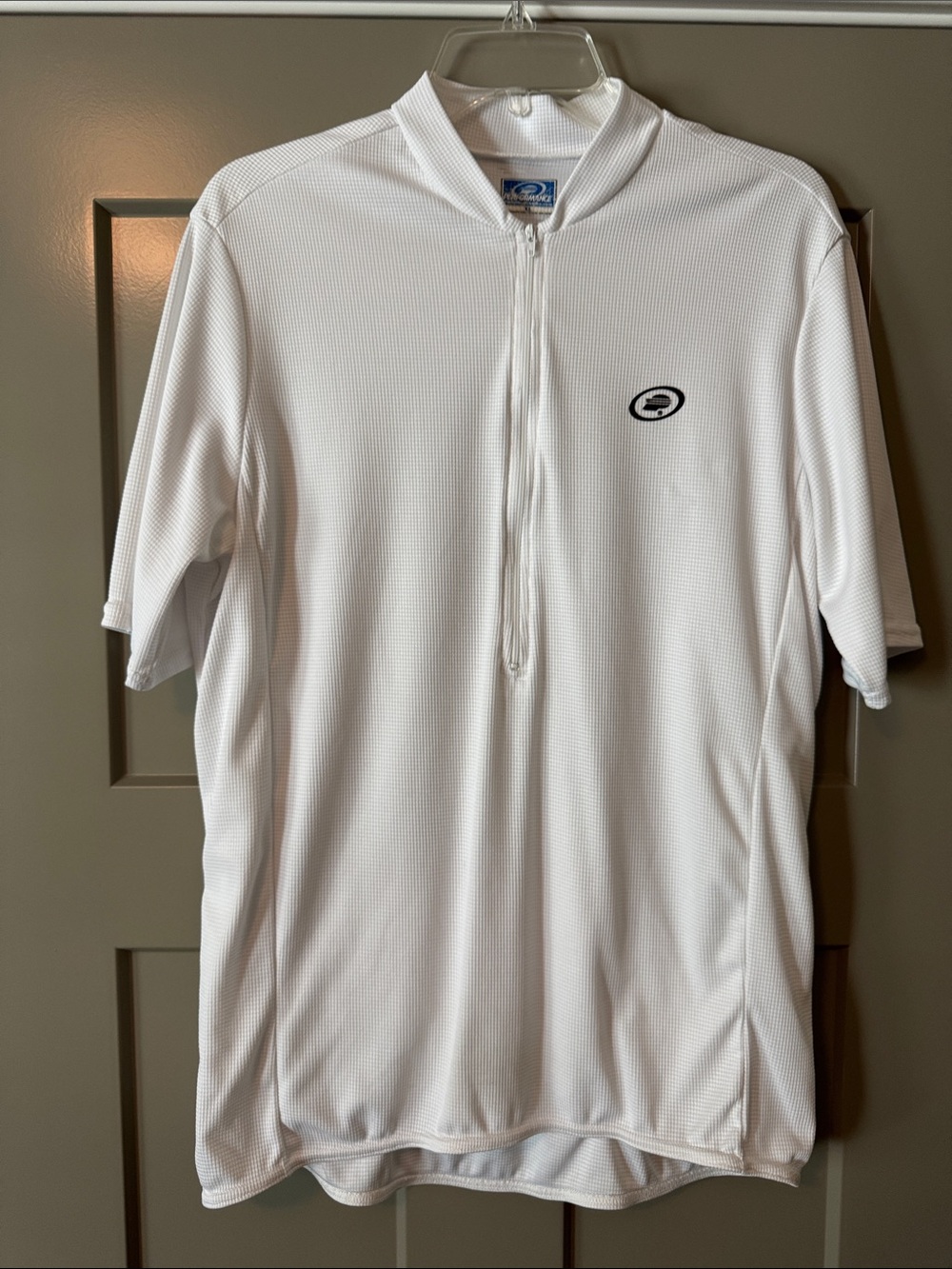 Performance - White Short-Sleeve Zip Front Cycling Jersey